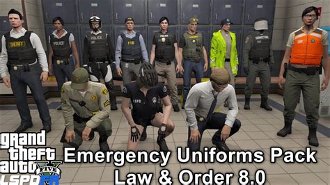 GTA 5 LSPDFR Police Mod | Emergency Uniform Pack Law & Order 8.0 | New ...