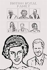 Family Coloring Pages Colouring Books Prince William  sketch template