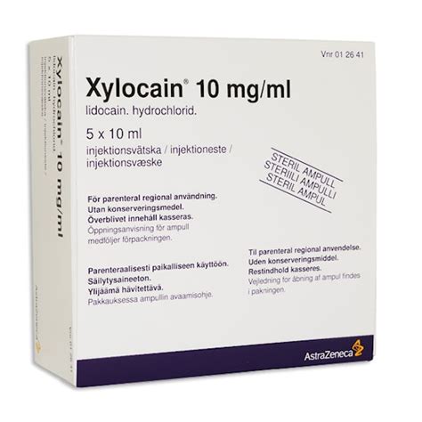 Xylocain® utan konserveringsmedel 10 mg/ml 5x10 ml - djurmedicin.se - Apoteket för veterinärer.