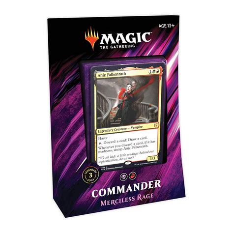 Magic: The Gathering Commander 2019 Merciless Rage Deck | 100-Card Ready-to-Play Deck | 3 Foil ...