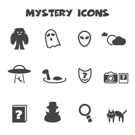 mystery icons symbol 673082 Vector Art at Vecteezy