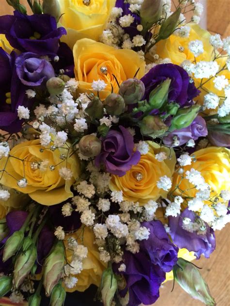 Yellow and purple wedding flowers | Yellow wedding flowers, Purple ...