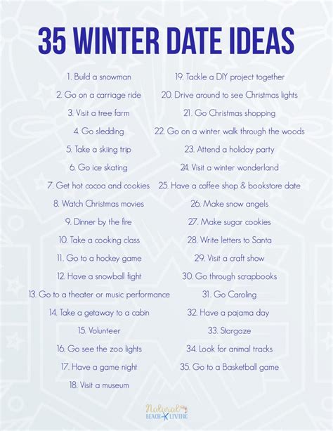 35 Fun Winter Date Ideas You Can Do On a Budget - Natural Beach Living