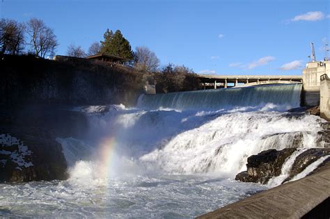 Rainbow Over a Majestic Waterfall