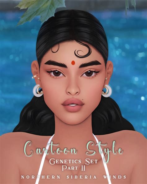 Cartoon Style Genetics Set Part II | northern siberia winds on Patreon | Sims, Sims 4 body mods ...