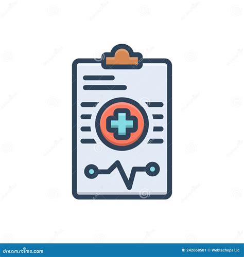 Color Illustration Icon for Diagnosis, Medical and Healthcare Stock Vector - Illustration of ...