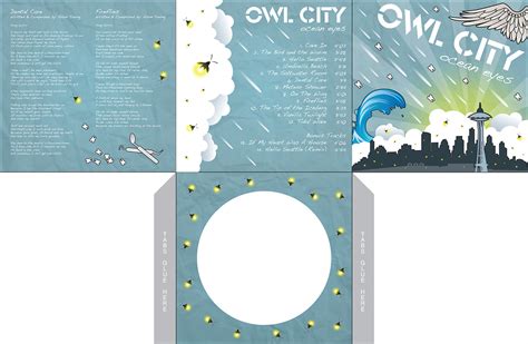 Student Work: Owl City "Ocean Eyes" Album Cover Re-Work on Behance