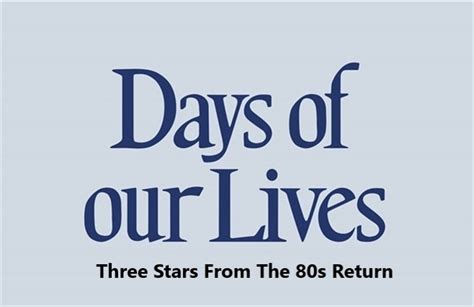 Days Of Our Lives | Celebrating The Soaps