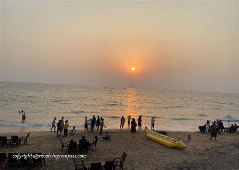 An evening at the dramatic rocky facade of Anjuna Beach Goa - The ...