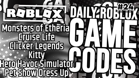 [Expired] #24 - Daily Roblox Game Codes (Roblox) - YouTube