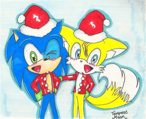 Christmas Sonic and Tails by TempestMoonXx on DeviantArt