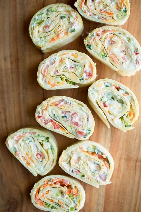 Vegetable Cream Cheese Tortilla Roll Ups - Peas And Crayons | Pinwheel ...