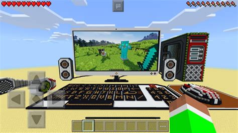 GIANT WORKING COMPUTER in Minecraft Pocket Edition (No Mods) - YouTube