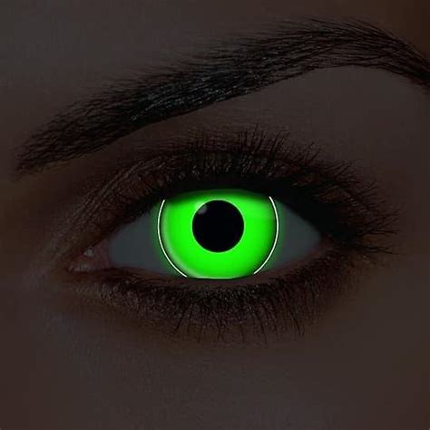 i-Glow Green UV Contact Lenses (Pair) | Fruugo US