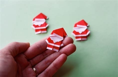 Wonderful DIY Cute Mini Origami Santa