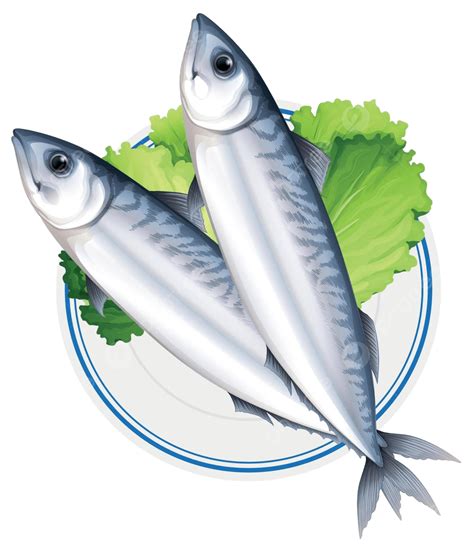 Fish On Round Plate Dish Clipart Clipping Vector, Dish, Clipart, Clipping PNG and Vector with ...