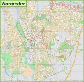 Worcester Maps | UK | Discover Worcester with Detailed Maps