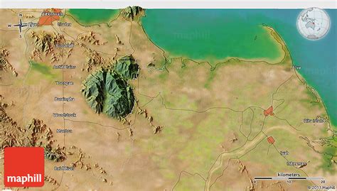 Satellite 3D Map of Ayr