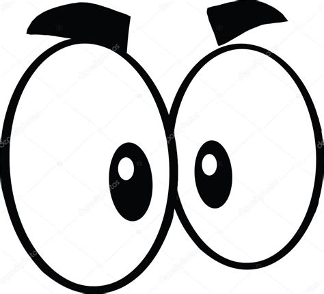 Pictures: black and white cute | Black And White Cute Cartoon Eyes — Stock Photo © HitToon #41213949