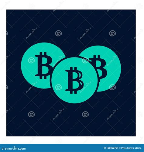 Bitcoin Symbol in Flat Design. Vector Illustration. Stock Illustration ...