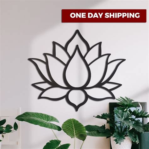 Metal Wall Art Lotus Flower Lotus Wall Art Gold Wall Decor - Etsy ...