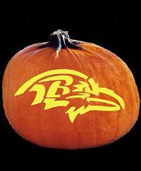 SpookMaster - NFL Football Baltimore Ravens Pumpkin Carving Pattern ...