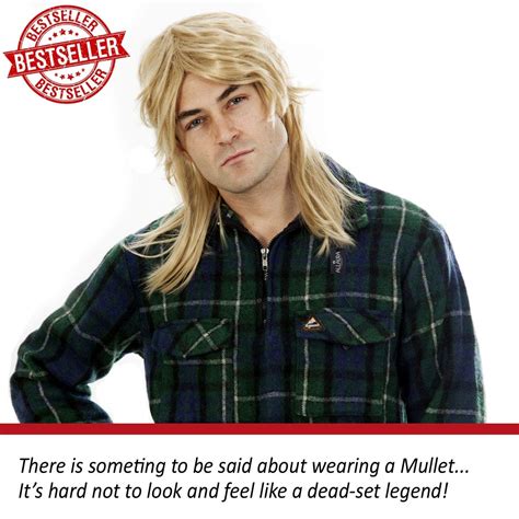 Mens Mullet Wigs Dark Blonde 80s Costumes Mens Mullet Wig Merica Blonde ...