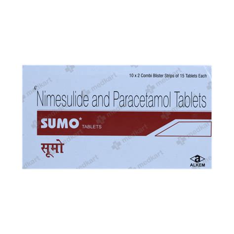 SUMO TABLET 15'S, Price, Composition & Generic Alternatives - Medkart