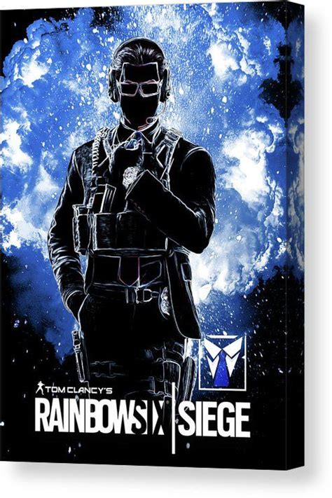 Rainbow Six Siege Canvas Print featuring the digital art Rainbow Six ...