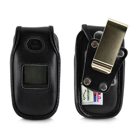 Greatcall Jitterbug Flip Phone LEATHER Belt Case Remove Clip