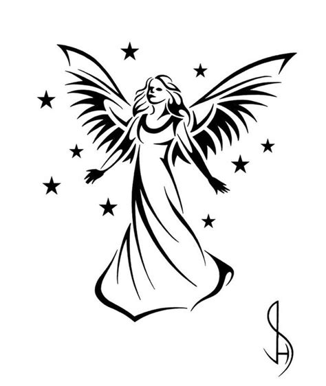 Simple Angel Drawing at GetDrawings | Free download