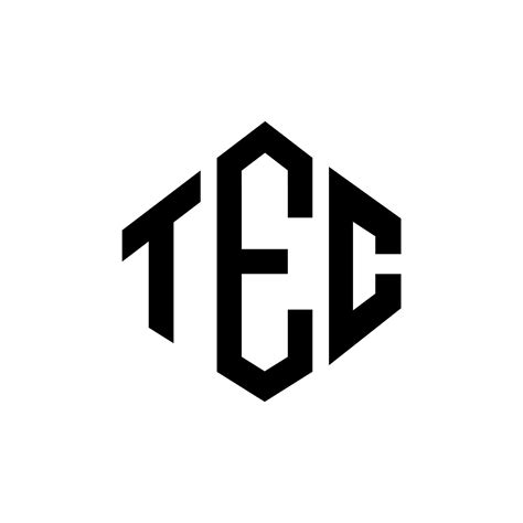 TEC letter logo design with polygon shape. TEC polygon and cube shape logo design. TEC hexagon ...