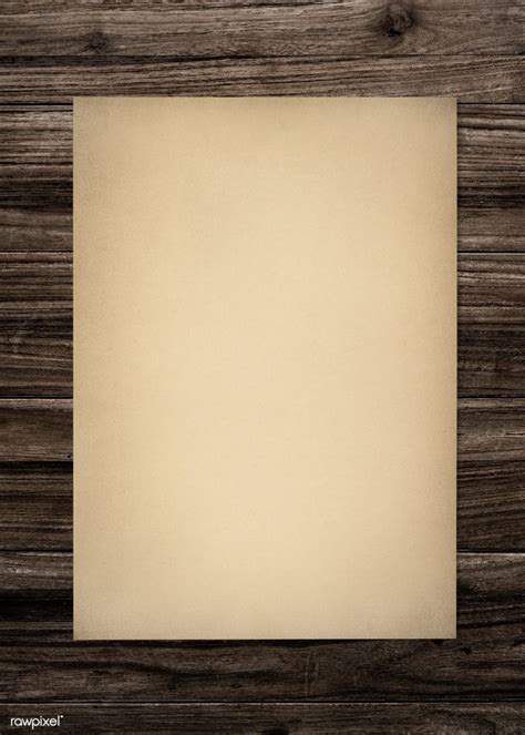 Free Download: Paper mockup on wood background | Free stock psd mockup ...