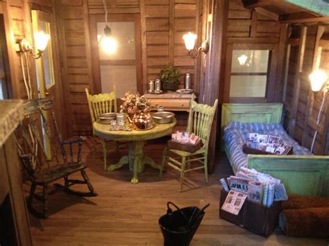 miniature log cabins on Pinterest | Log Cabins, Cabin Dollhouse and Dollhouses