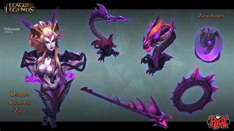 ArtStation - Dragon Sorceress Zyra, Duy Khanh Nguyen | League of legends characters, Zyra league ...