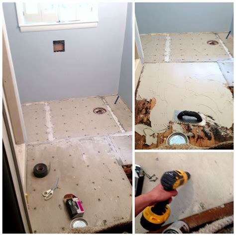 Installing the cement board under the tile Bathroom, Home appliances