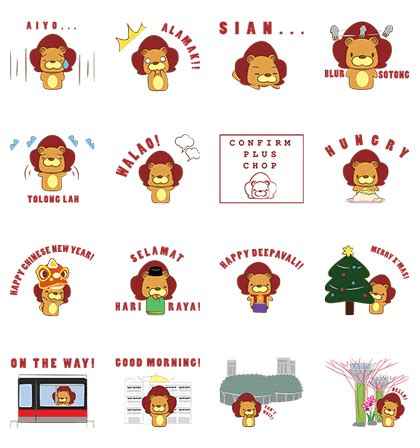 Little Red Dot Stickers: LINE WhatsApp GIF PNG