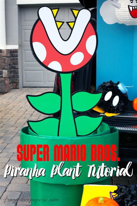 Super Mario Printable Piranha Plant INSTANT DOWNLOAD Mario Birthday Mario Printable Piranha ...