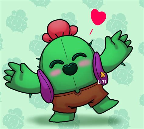 (Fanart) Spike loves you💚 : Brawlstars