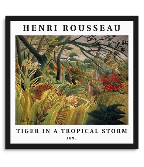 Tiger in a tropical storm – Henri Rousseau – Plume