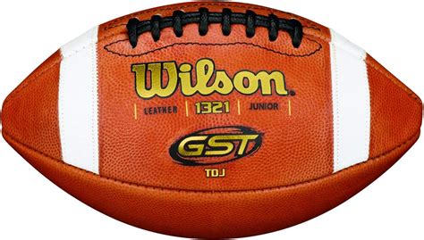 Amazon.com : Wilson GST Leather Football : Sports & Outdoors