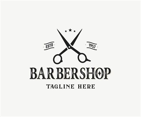 Barber Shop Logo Design. Barbershop Logo Template 14435394 Vector Art ...