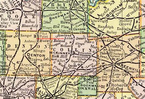 Collin County, Texas 1897 Map