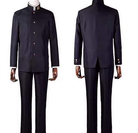 male japanese school uniform Costume Class 3 Grade 2 Black Uniform Japanese School Boys' Uniform ...