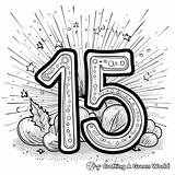 Number 15 Coloring Pages  Free & Printable sketch template
