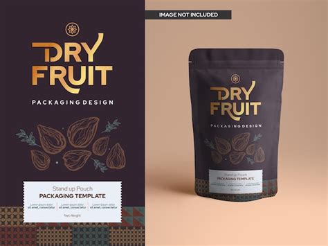 Premium PSD | Dry Fruit Stand up Pouch Design