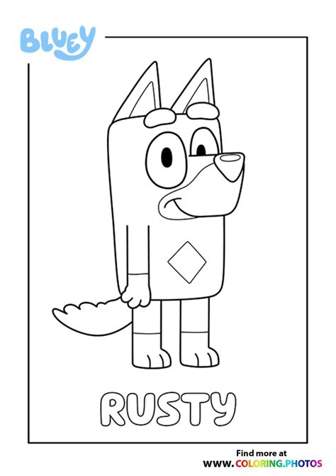 Bluey - Coloring Pages for kids | Free and easy print or download