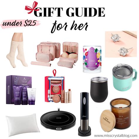 2019 Gift Guide | Gifts For Her Under $25 - Miss Crystal