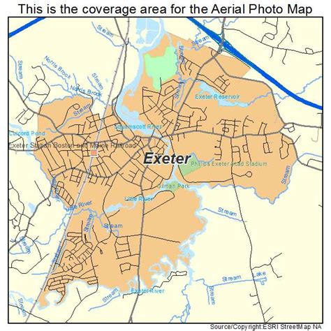 Aerial Photography Map of Exeter, NH New Hampshire