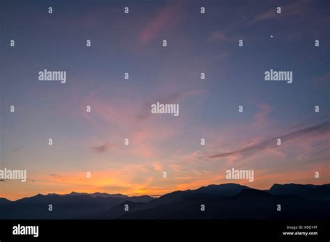 Sunrise at Alishan area with beautiful sky, Taiwan Stock Photo - Alamy